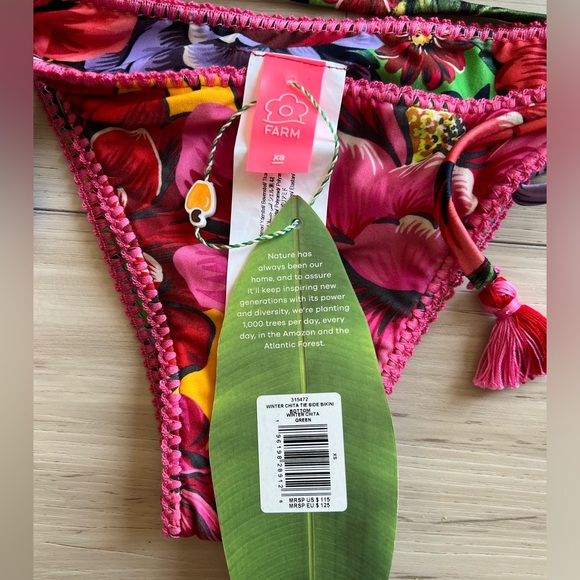 Farm Rio Winter Chita Bikini Set Size XS (Rare find) - Picture 13 of 17